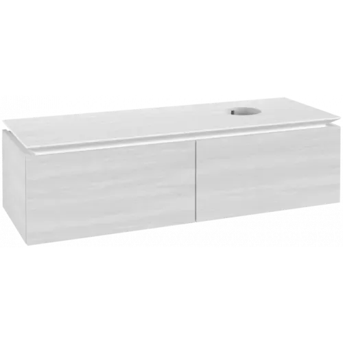 Villeroy & Boch Legato Тумба под раковину, 2 выдвижных ящика, 1400 x 380 x 500 mm, White Wood / White Wood B61500E8