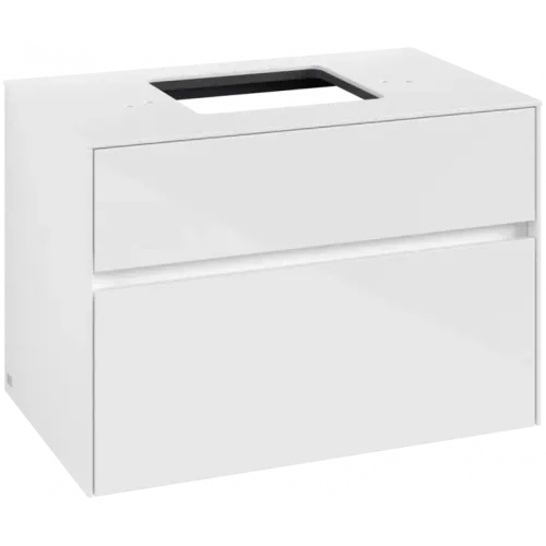 Villeroy & Boch Collaro Тумба под раковину, 2 выдвижных ящика, 800 x 548 x 500 mm / Glossy White C12400DH