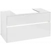 Villeroy & Boch Collaro Тумба под раковину, с подсветкой, 2 выдвижных ящика, 1000 x 548 x 500 mm, Glossy White / Glossy White C019B0DH