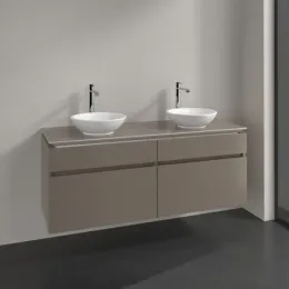 Villeroy & Boch Legato Тумба под раковину, 4 выдвижных ящика, 1400 x 550 x 500 mm, Truffle Grey / Truffle Grey B59200VG