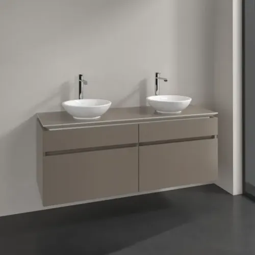 Villeroy & Boch Legato Тумба под раковину, 4 выдвижных ящика, 1400 x 550 x 500 mm, Truffle Grey / Truffle Grey B59200VG