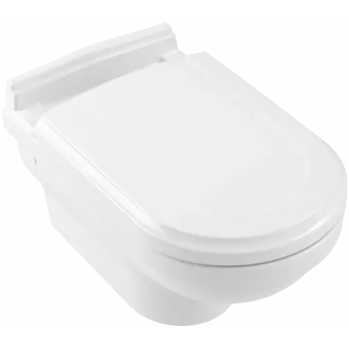 Villeroy & Boch Hommage Унитаз с вертикальным смывом, настенный, Альпийский белый CeramicPlus 6661B0R1