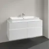 Villeroy & Boch Collaro Тумба под раковину, с подсветкой, 4 выдвижных ящика, 1200 x 548 x 500 mm, Glossy White / Glossy White C091B0DH