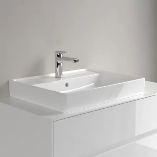 Villeroy & Boch Collaro Pаковина, 600 x 470 x 160 mm, Альпийский белый, с переливом, шлифованный 4A336G01