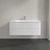 Villeroy & Boch Antao Тумба под раковину, с подсветкой, 2 выдвижных ящика, 1188 x 504 x 493 mm, лицевая поверхность без текстурированной отделки, Glossy White Lacquer L06000GF