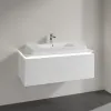 Villeroy & Boch Legato Тумба под раковину, с подсветкой, 1 выдвижной ящик, 1000 x 380 x 500 mm, Glossy White / Glossy White B694L0DH