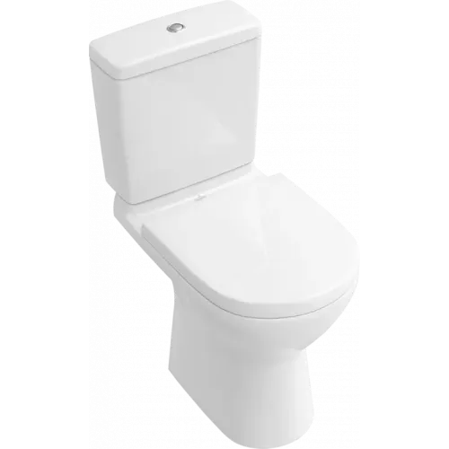 Villeroy & Boch O.novo Унитаз-компакт с открытым смывным краем, напольный, Альпийский белый 5661R001