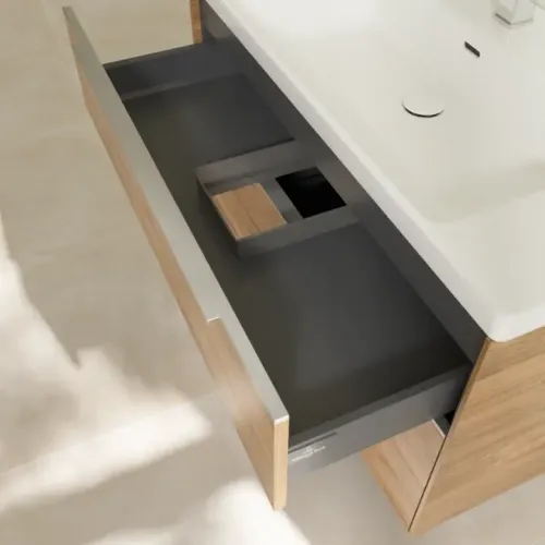 Villeroy & Boch Subway 3.0 Тумба под раковину, 2 выдвижных ящика, 973 x 576 x 478 mm, Oak Kansas C57000RH