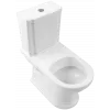 Villeroy & Boch Hommage Унитаз-компакт с вертикальным смывом, напольный, Альпийский белый CeramicPlus 666210R1