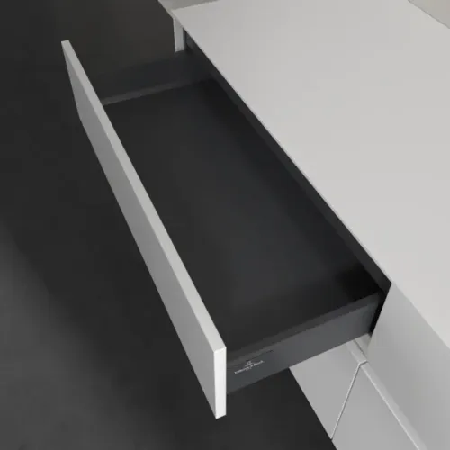 Villeroy & Boch Collaro Тумба под раковину, с подсветкой, 4 выдвижных ящика, 1600 x 548 x 500 mm, Glossy White / Glossy White C051B0DH