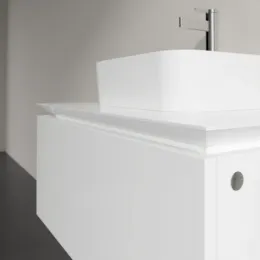 Villeroy & Boch Legato Тумба под раковину, 1 выдвижной ящик, 800 x 380 x 500 mm, Glossy White / Glossy White B73300DH