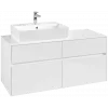 Villeroy & Boch Collaro Тумба под раковину, 4 выдвижных ящика, 1200 x 548 x 500 mm, Glossy White / Glossy White C12900DH