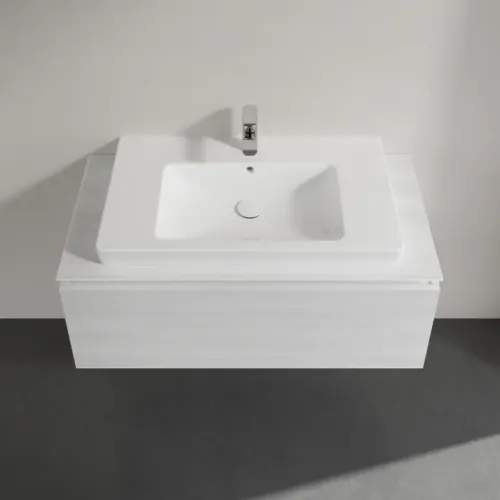 Villeroy & Boch Legato Тумба под раковину, 1 выдвижной ящик, 1000 x 380 x 500 mm, White Wood / White Wood B69400E8