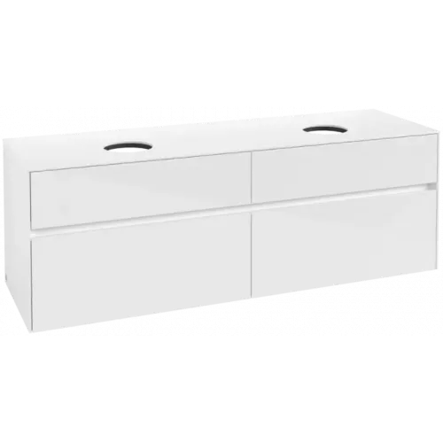 Villeroy & Boch Collaro Тумба под раковину, 4 выдвижных ящика, 1600 x 548 x 500 mm, Glossy White / Glossy White C05200DH