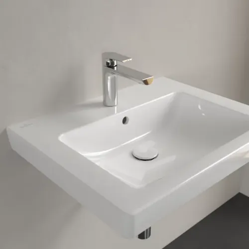 Villeroy & Boch Subway 2.0 Pаковина, 600 x 470 x 155 mm, Альпийский белый, с переливом, шлифованный 71136G01