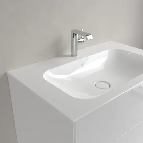 Villeroy & Boch Finion Pаковина для установки на тумбу, 800 x 500 x 160 mm, Альпийский белый CeramicPlus, без перелива, нешлифованный 416481R1