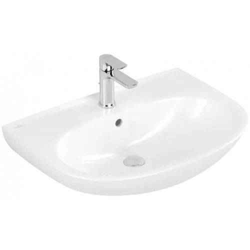 Villeroy & Boch O.novo Pаковина, 650 x 480 x 180 mm, Альпийский белый, с переливом 4A406501