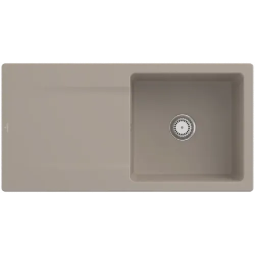 Villeroy & Boch Siluet 60 Мойка, включая Комплект слива с ручным управлением, выкл TitanCeram, 1000 x 510 mm 333601AM