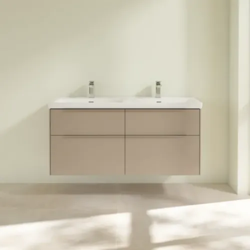 Villeroy & Boch Subway 3.0 Тумба под раковину, с подсветкой, 4 выдвижных ящика, 1272 x 576 x 478 mm, Taupe C568L2VM
