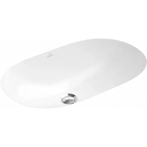 Villeroy & Boch O.novo Раковина для установки под столешницу, 600 x 350 x 208 mm, Альпийский белый CeramicPlus, с переливом 416260R1