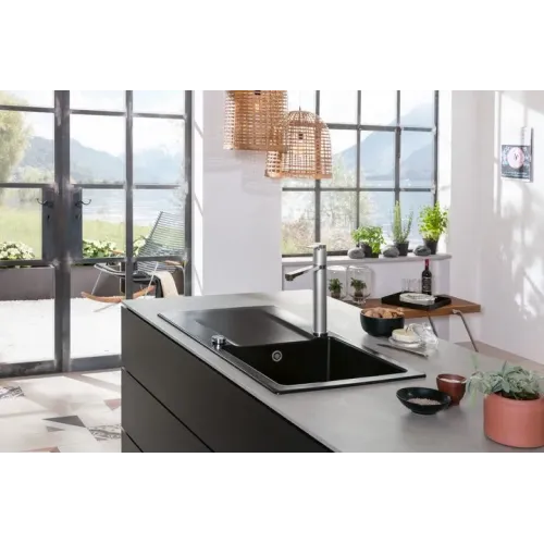 Villeroy & Boch Siluet 60 Мойка, включая Комплект слива с эксцентриком, выкл TitanCeram, 1000 x 510 mm, Альпийский белый CeramicPlus 333602R1