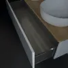 Villeroy & Boch Antao Тумба под раковину, с подсветкой, 1 выдвижной ящик, 1200 x 360 x 500 mm, лицевая поверхность без текстурированной отделки, Glossy White Lacquer / Honey Oak L35051GF