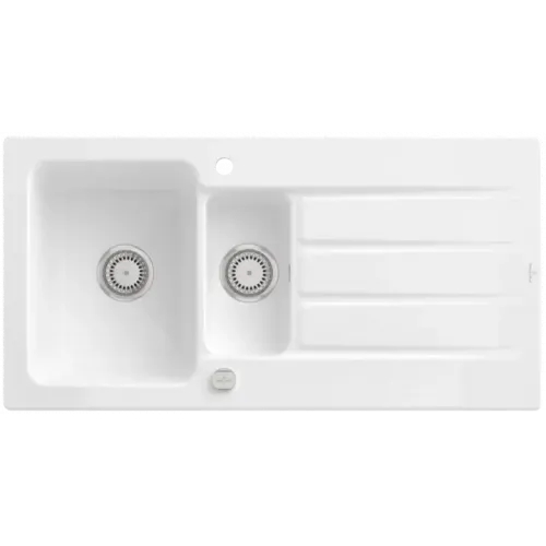 Villeroy & Boch Architectura 60 XR Мойка, включая Комплект слива с эксцентриком, выкл Керамика, 1000 x 510 mm, Альпийский белый CeramicPlus 336502R1