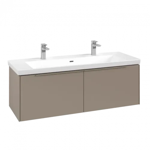 Villeroy & Boch Subway 3.0 Тумба под раковину, 2 выдвижных ящика, 1272 x 429 x 478 mm, Taupe C60102VM