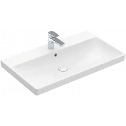 Villeroy & Boch Avento Pаковина для установки на тумбу, 800 x 470 x 165 mm, Альпийский белый, с переливом 41568001