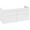 Villeroy & Boch Venticello Тумба под раковину, 4 выдвижных ящика, 1253 x 590 x 502 mm, Glossy White / Glossy White A93002DH