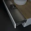 Villeroy & Boch Antao Тумба под раковину, с подсветкой, 2 выдвижных ящика, 1200 x 360 x 500 mm, лицевая поверхность без текстурированной отделки, Glossy White Lacquer / Honey Oak L21051GF