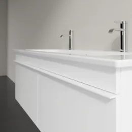 Villeroy & Boch Venticello Тумба под раковину, 2 выдвижных ящика, 1153 x 420 x 502 mm, Glossy White / Glossy White A93802DH