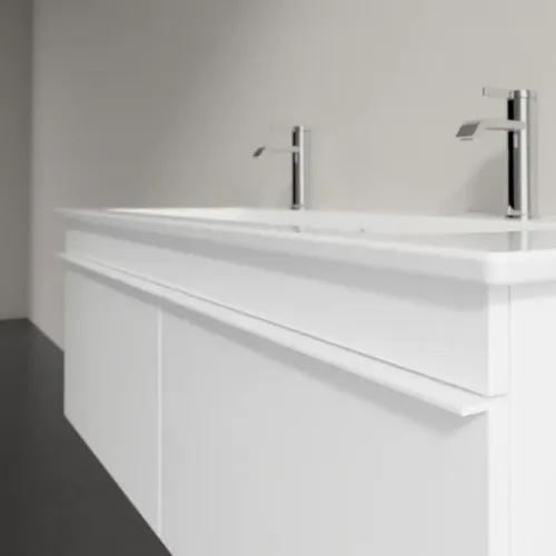 Villeroy & Boch Venticello Тумба под раковину, 2 выдвижных ящика, 1153 x 420 x 502 mm, Glossy White / Glossy White A93802DH