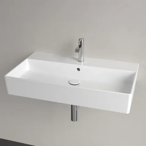 Villeroy & Boch Memento 2.0 Pаковина, 800 x 470 x 140 mm, Альпийский белый, с переливом, шлифованный 4A228G01