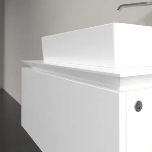 Villeroy & Boch Legato Тумба под раковину, с подсветкой, 1 выдвижной ящик, 800 x 380 x 500 mm, Glossy White / Glossy White B601L0DH