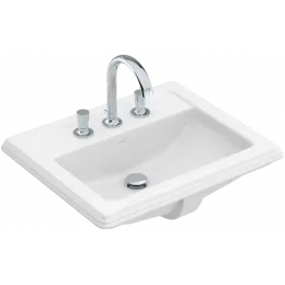 Villeroy & Boch Hommage Встраиваемая раковина, 630 x 525 x 203 mm, Альпийский белый CeramicPlus, с переливом, нешлифованный 7102A1R1