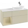 Villeroy & Boch Finion Тумба под раковину, с подсветкой, 3 выдвижных ящика, 1200 x 603 x 501 mm, Silk Grey Matt Lacquer / Silk Grey Matt Lacquer G921HJHJ