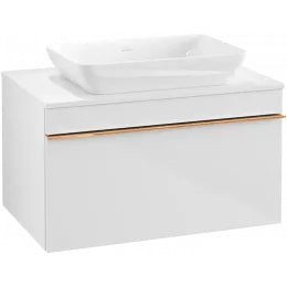 Villeroy & Boch Venticello Тумба под раковину, 1 выдвижной ящик, 757 x 436 x 502 mm, Glossy White / Glossy White A94505DH