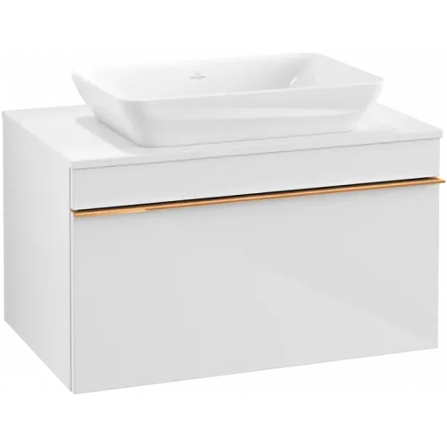 Villeroy & Boch Venticello Тумба под раковину, 1 выдвижной ящик, 757 x 436 x 502 mm, Glossy White / Glossy White A94505DH