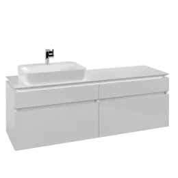 Villeroy & Boch Legato Тумба под раковину, 4 выдвижных ящика, 1600 x 550 x 500 mm, Glossy White / Glossy White B76400DH