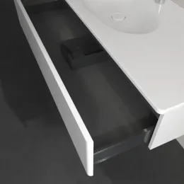 Villeroy & Boch Antao Тумба под раковину, с подсветкой, 1 выдвижной ящик, 1188 x 256 x 493 mm, лицевая поверхность без текстурированной отделки, Glossy White Lacquer L03000GF