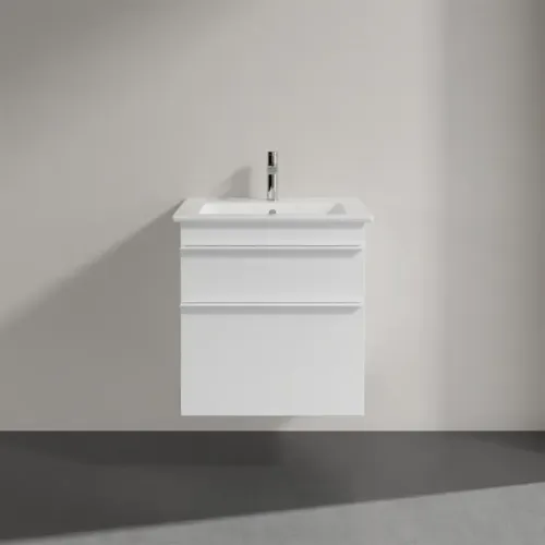 Villeroy & Boch Venticello Тумба под раковину, 2 выдвижных ящика, 553 x 590 x 502 mm, Glossy White / Glossy White A92302DH