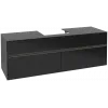 Villeroy & Boch Collaro Тумба под раковину, с подсветкой, 4 выдвижных ящика, 1600 x 548 x 500 mm, Black Matt Lacquer / Black Matt Lacquer C077B0PD