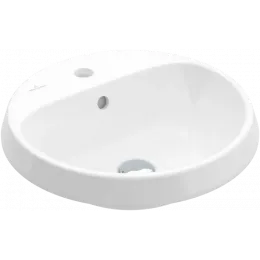 Villeroy & Boch Architectura Встраиваемая раковина, 450 x 450 x 170 mm, Альпийский белый, с переливом, нешлифованный, 5A654501