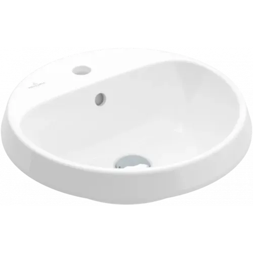 Villeroy & Boch Architectura Встраиваемая раковина, 450 x 450 x 170 mm, Альпийский белый, с переливом, нешлифованный, 5A654501