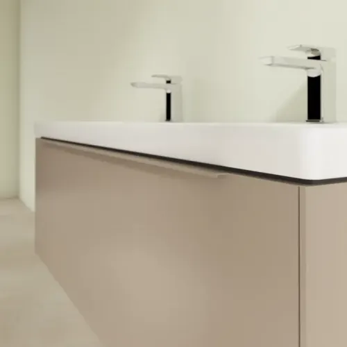 Villeroy & Boch Subway 3.0 Тумба под раковину, 2 выдвижных ящика, 1272 x 429 x 478 mm, Taupe C56702VM