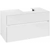 Villeroy & Boch Collaro Тумба под раковину, с подсветкой, 2 выдвижных ящика, 1000 x 548 x 500 mm, Glossy White / Glossy White C096B0DH