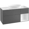 Villeroy & Boch Finion Тумба под раковину, с подсветкой, 3 выдвижных ящика, 1200 x 603 x 501 mm, Silk Grey Matt Lacquer / Silk Grey Matt Lacquer G951HJHJ