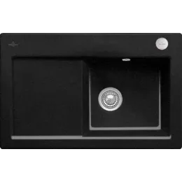 Villeroy & Boch Subway 45 Мойка, включая Комплект слива с эксцентриком, выкл Керамика, 780 x 510 mm, Chromit CeramicPlus 671402J0