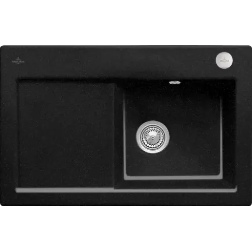 Villeroy & Boch Subway 45 Мойка, включая Комплект слива с эксцентриком, выкл Керамика, 780 x 510 mm, Chromit CeramicPlus 671402J0